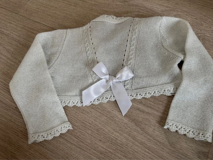 Boléro blanc pailleté 18 mois - photo numéro 4