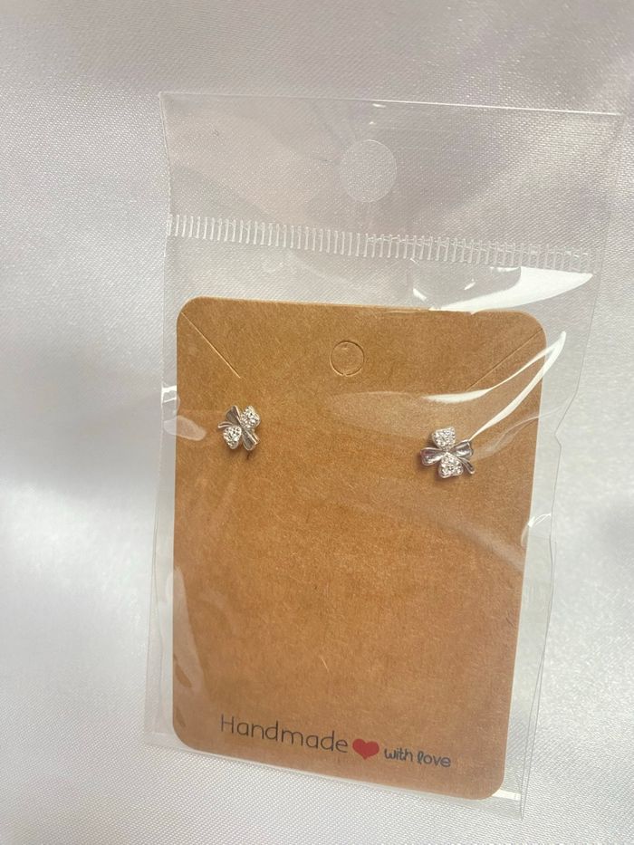 Boucles d’oreilles trèfle à quatre feuilles - photo numéro 6