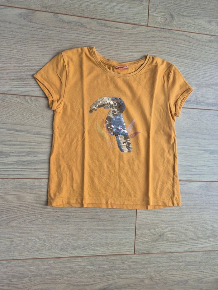 T-shirt TAO 3 ans TAO oiseau sequins - photo numéro 3