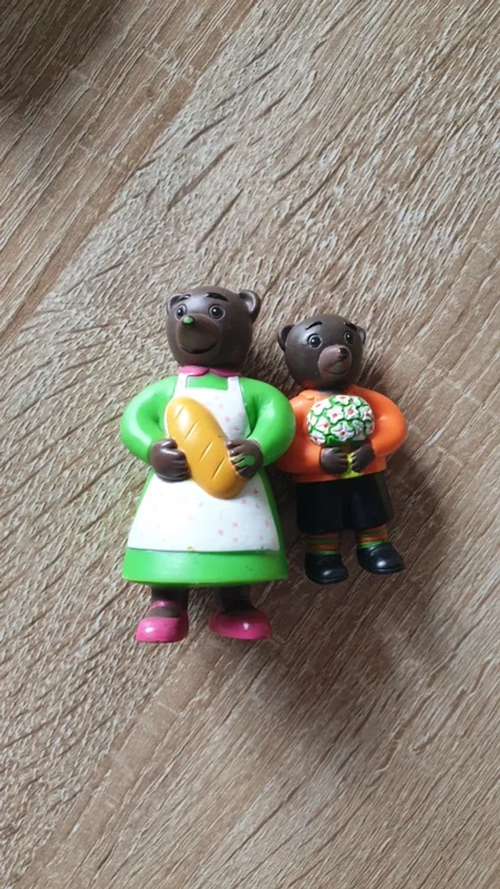 Lot figurines petit ours brun - photo numéro 5