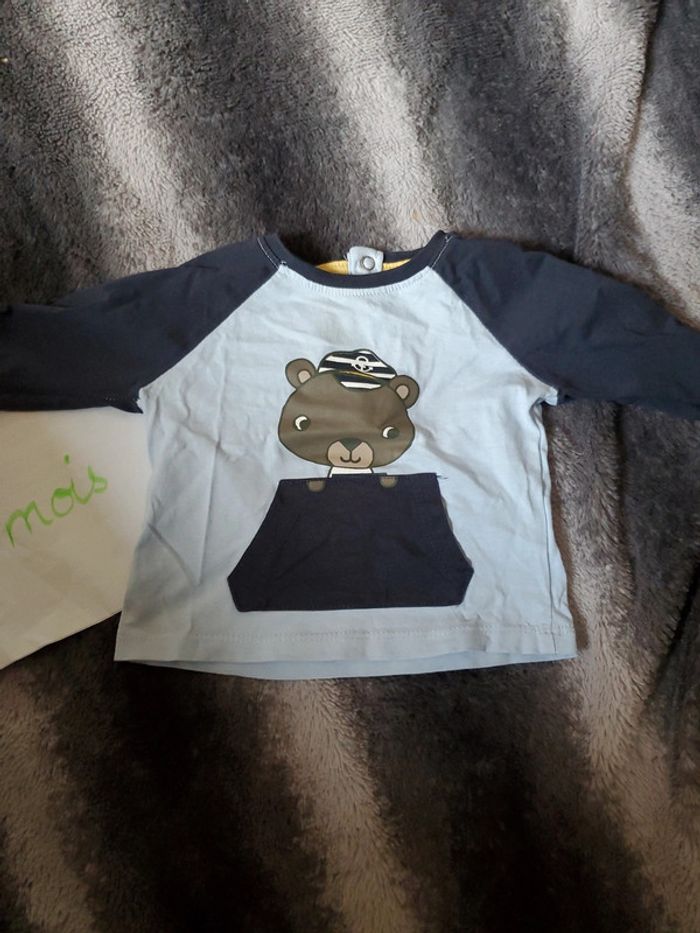 Tee-shirt manches longues 6 mois nba - photo numéro 2