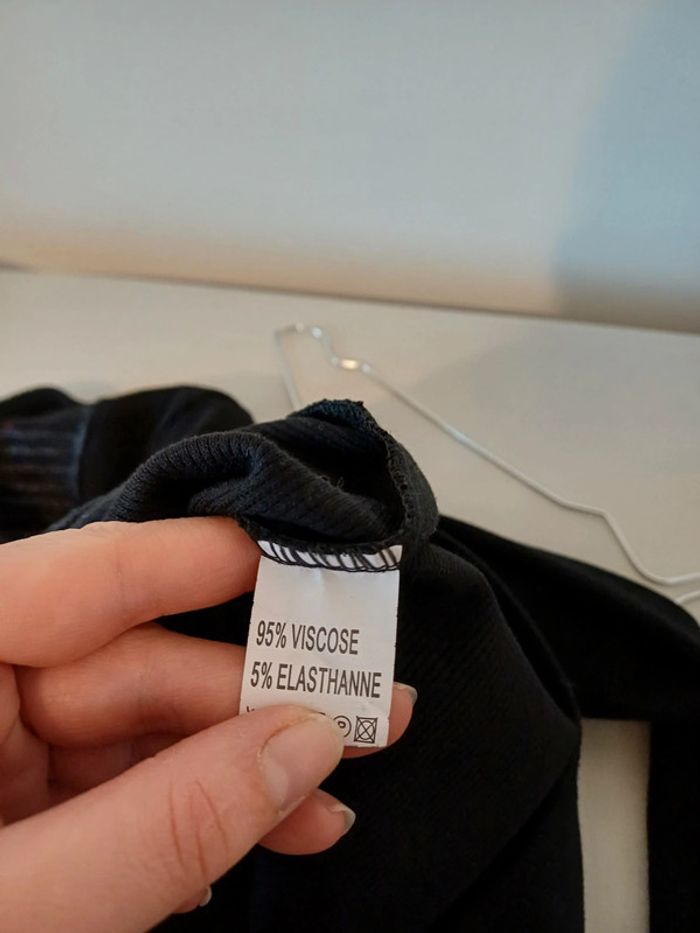 Blouse noire sexy Giorgia taille S 36 - photo numéro 8