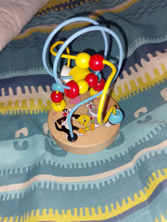 Circuit billes en bois Warner Bros