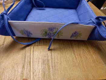 Panière en tissu thème vigne