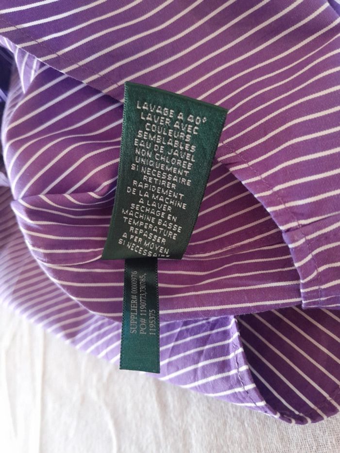 Belle chemise brodé poignet RL Lauren Ralph Lauren très bon état - photo numéro 7