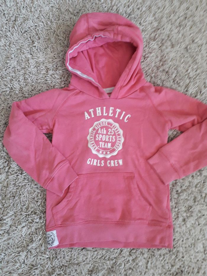 Bilook Sweat à capuche fille rose 8 ans état passable