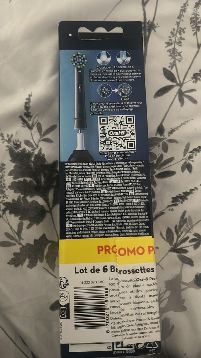 Log de 6 brossettes Oral B Noires - photo numéro 3