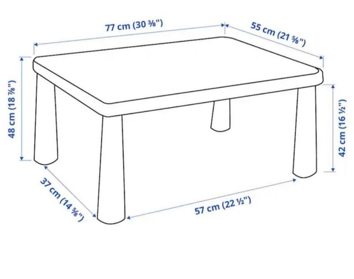 Table bleu enfant Ikéa - photo numéro 4