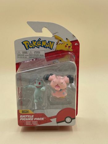 Coffret deux figurines Pokémon Battle Figure Pack Machoc et Snubull neuf