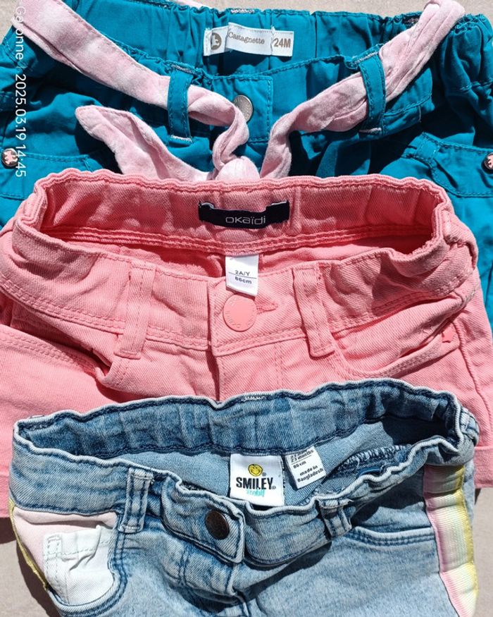 Lot de 3 shorts fille - 24 mois - photo numéro 8