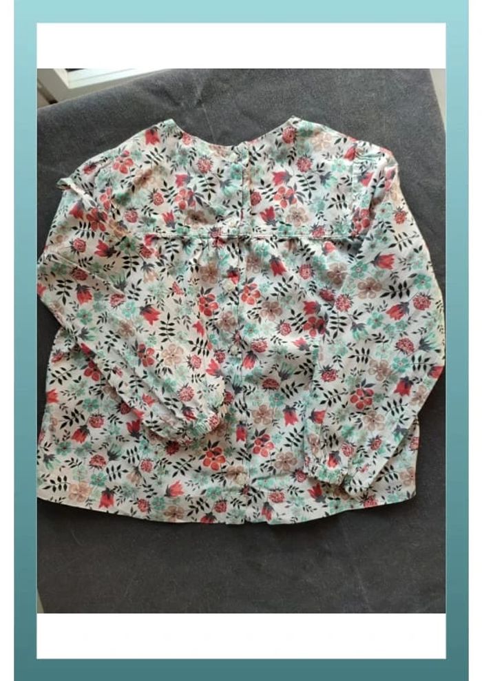 Blouse coton manches longues 4ans - photo numéro 3