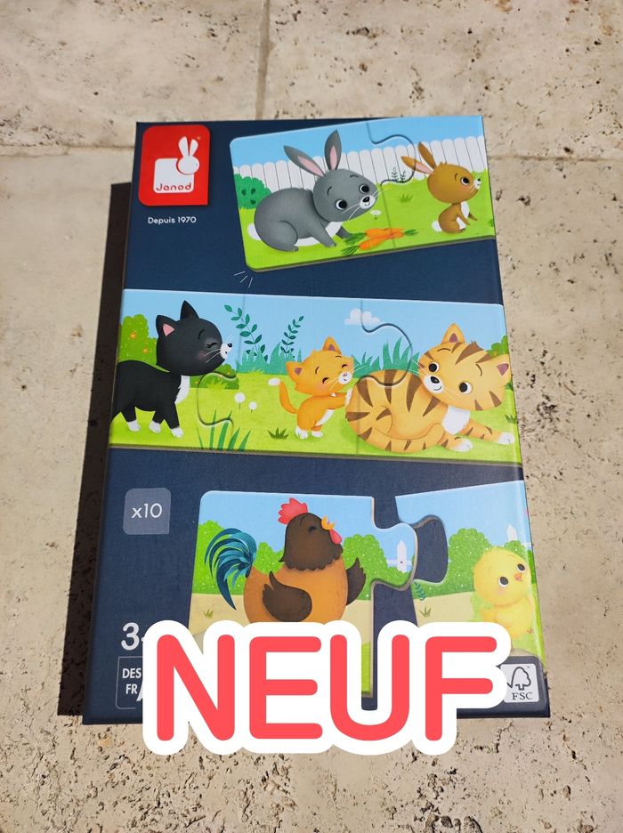 Mes premiers puzzles 3 pièces- jeu association