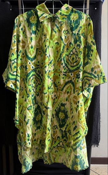 Blouse verte à motifs, Venessa Nuccì, Taille M/L