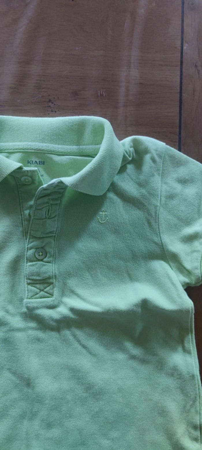 Polo vert très pâle 5 ans - photo numéro 2
