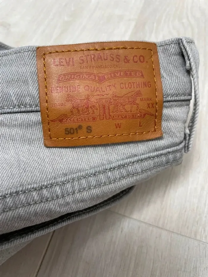 Jeans Grey Levi's 501 Skinny Women's US W26 x L28 - photo numéro 11
