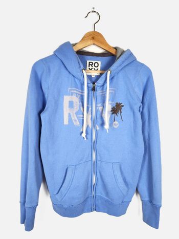 Sweat à Capuche Zippé Roxy Femme Bleu - Taille S