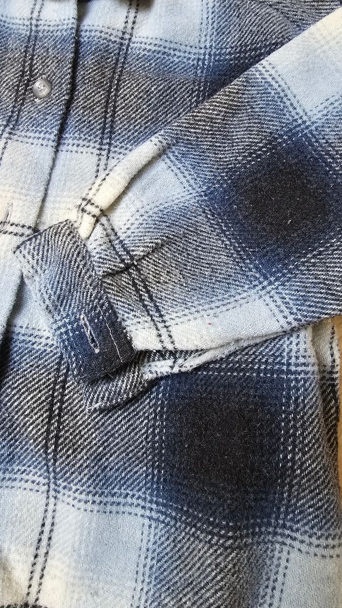 Surchemise à carreaux bleue 2 ans - photo numéro 4