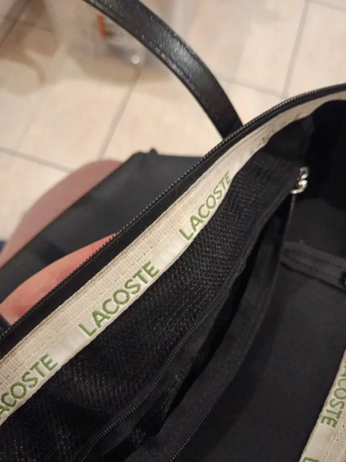 Magnifique sac a main Lacoste authentique noir - photo numéro 13