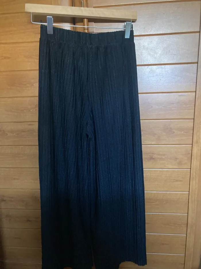 Pantalon femme fluide large S plissée - photo numéro 3