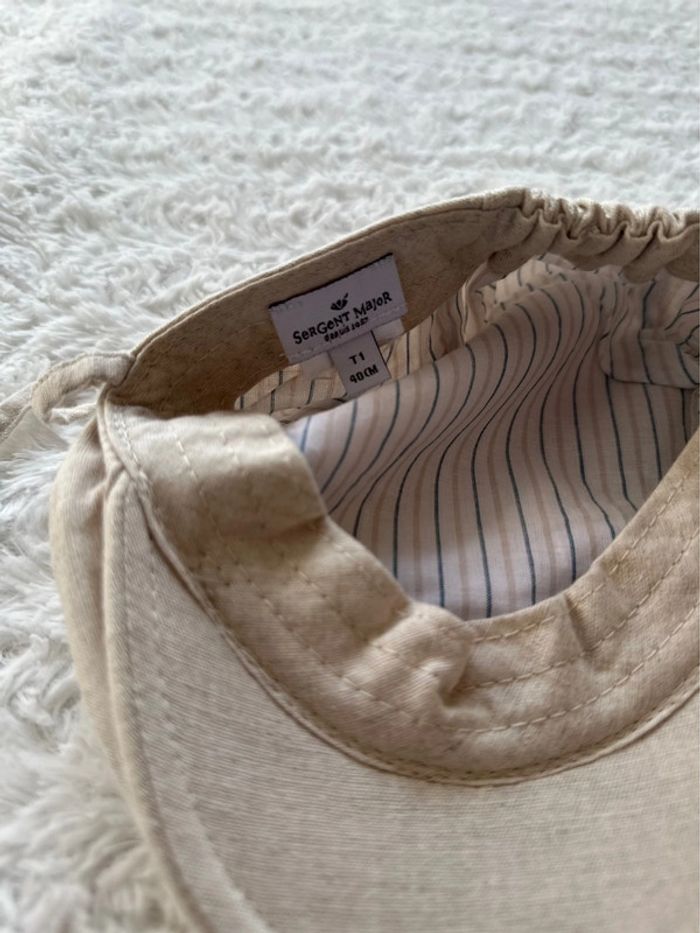 Béret beige neuf 40cm - photo numéro 4