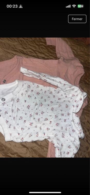 Bodies bebe fille 1mois