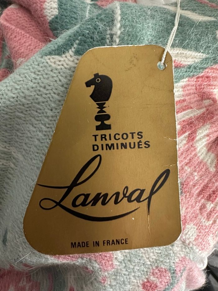 Robe longue à fleurs en cachemire Vintage T38 M - photo numéro 9