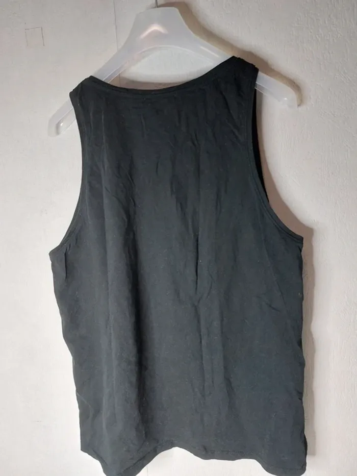 Tee-shirt  sans manche débardeur   mnoir"Zara" - photo numéro 3