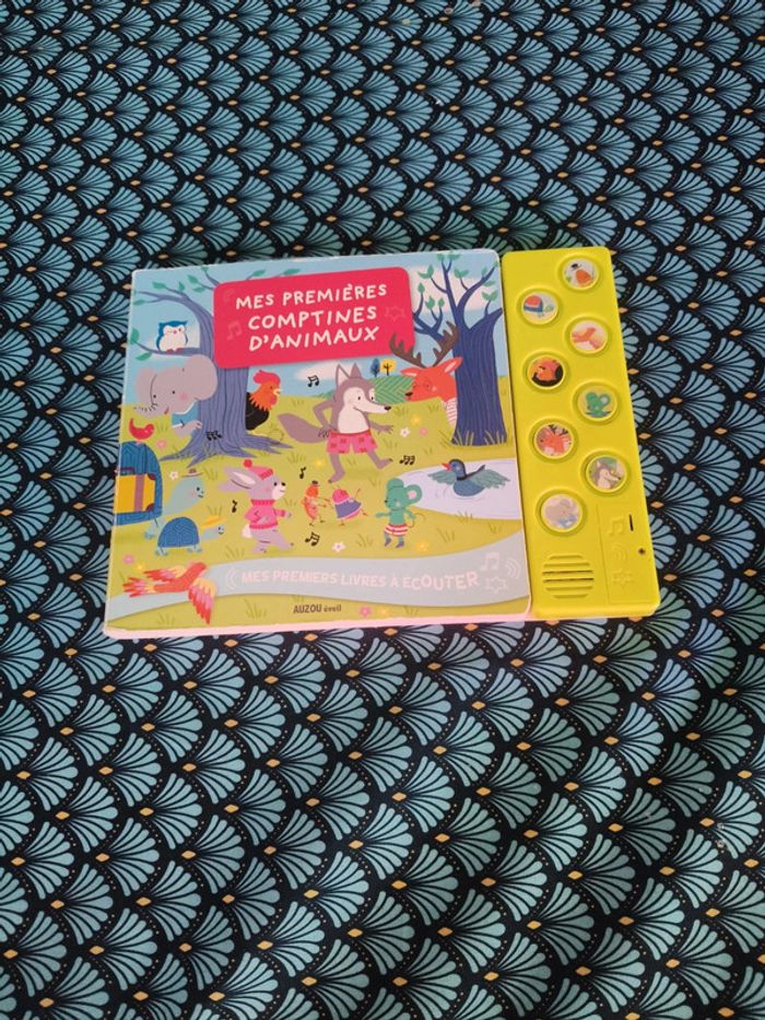 Livre mes premières comptines d'animaux