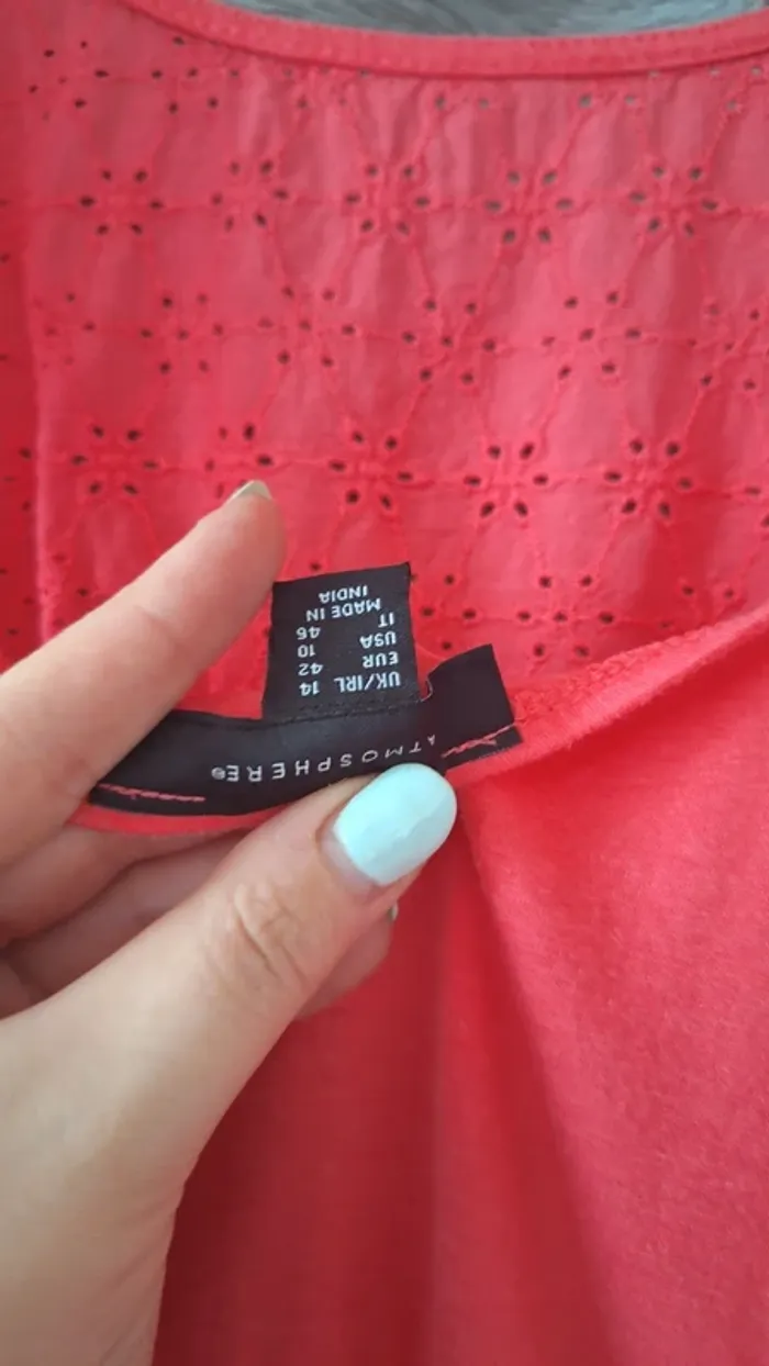 Robe d'été corail - photo numéro 4