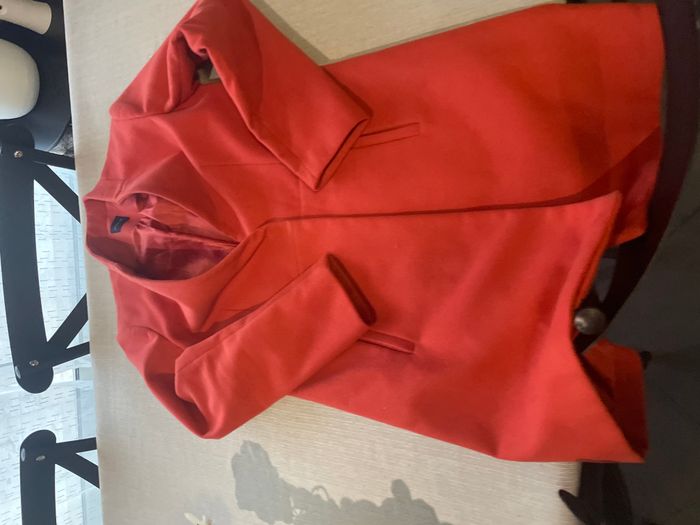 Manteau  orange  porté quelques fois fois - photo numéro 3