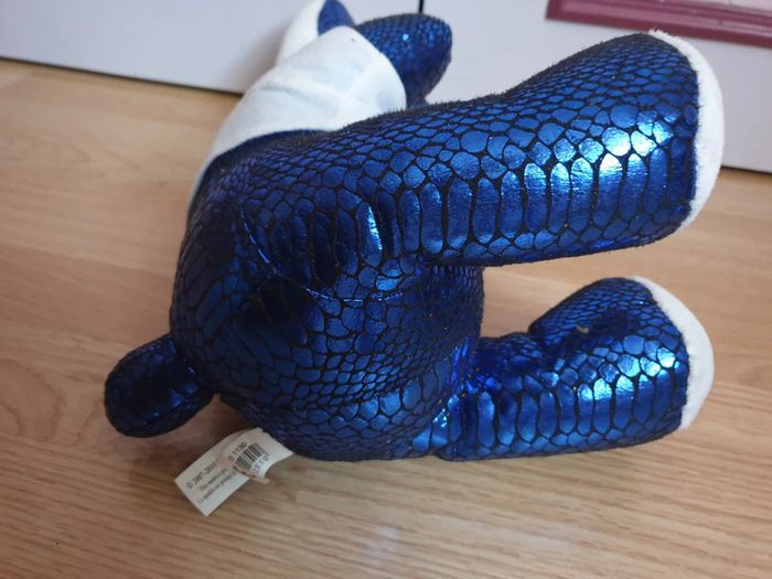 Peluche playboy bleu + strass (h 35+ l15)cm - photo numéro 6