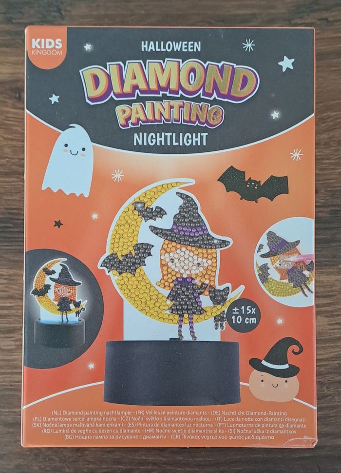 Activité manuelle enfants Halloween diamont painting nighlight - photo numéro 4