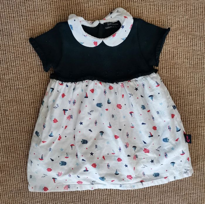 Robe les petits cœurs à la mer 1 an