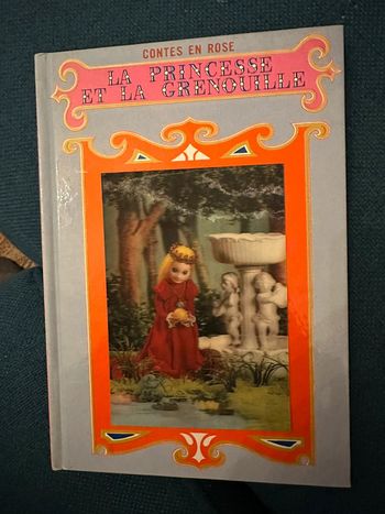 Livre ancien Contes en rose La princesse et la Grenouille Artima vintage album