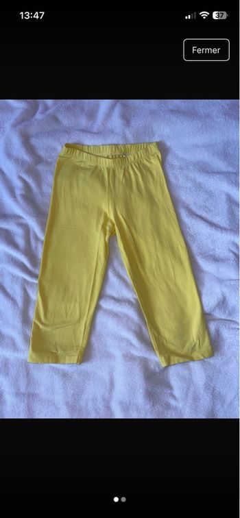 Legging enfant jaune