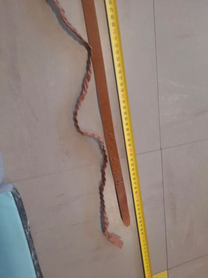 Lot de 2 ceinture marron type cuir - photo numéro 3