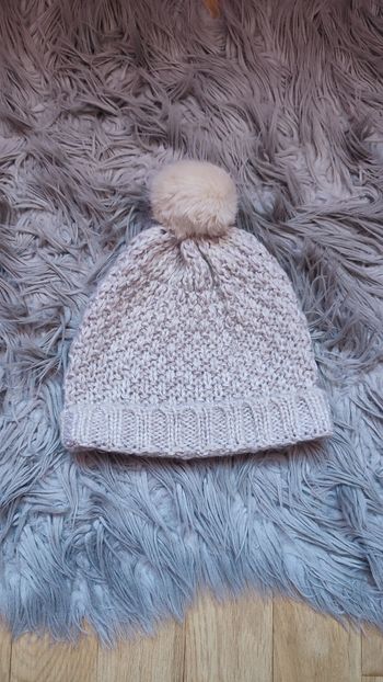 Bonnet beige La Halle