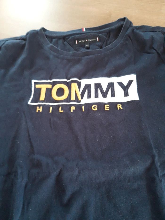 Tee shirt bleu marine tommy - photo numéro 2