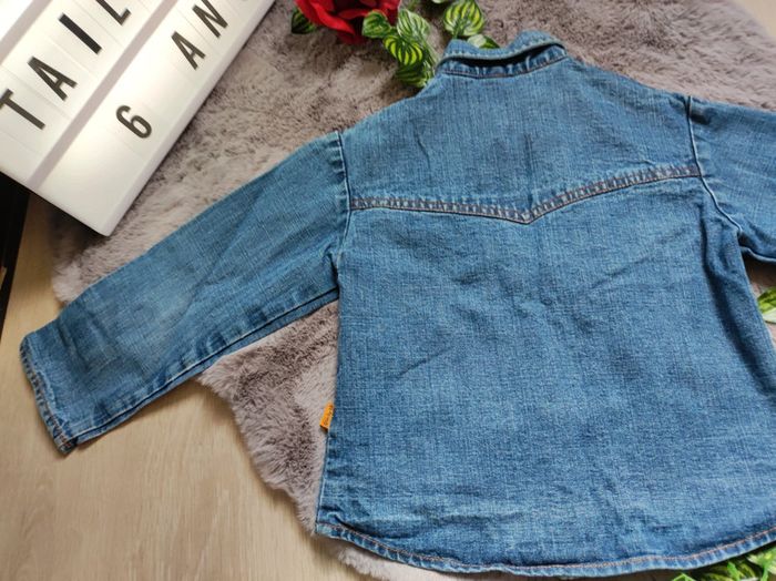 Belle veste en jean effet délavé taille 6 ans DPAM - photo numéro 8