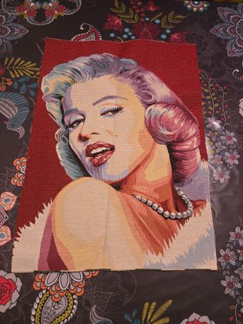 Panneau Gobelin icône Marilyn Monroe 34 x 47 cm