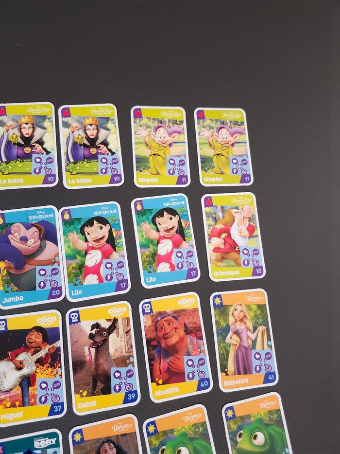 cartes enfant disney pixar lot ou unites jouons rêvons auchan - photo numéro 4
