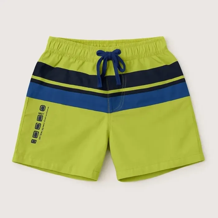 Maillot de bain / Short de bain vert anis bleu marine Truckway Taille 3 ans - photo numéro 2