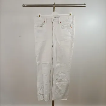 Jean skinny blanc Zara taille 40 coupe stretch bas droit A1488