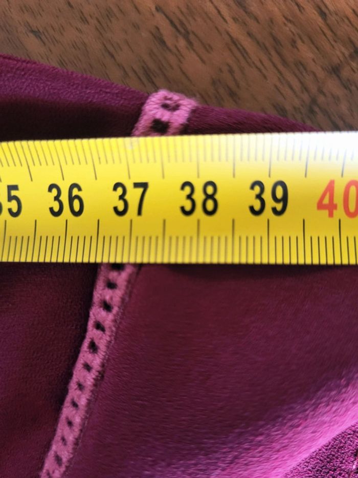 Robe manches courtes bordeaux prune Rue des Abbesses taille 3 ou 38 40 - photo numéro 11