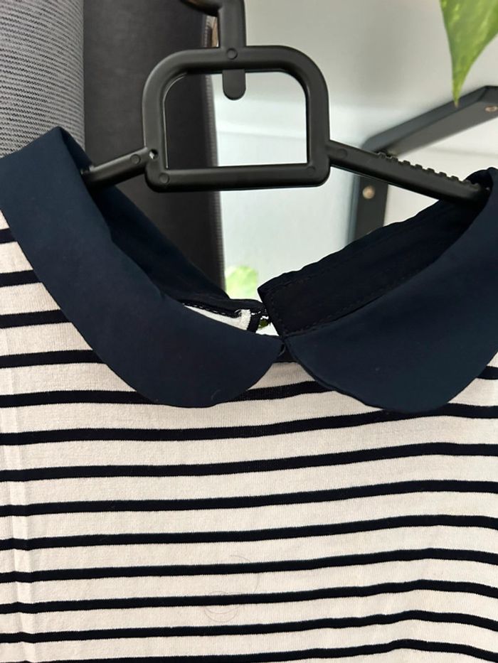 T-shirt femme col Claudine taille L - photo numéro 2