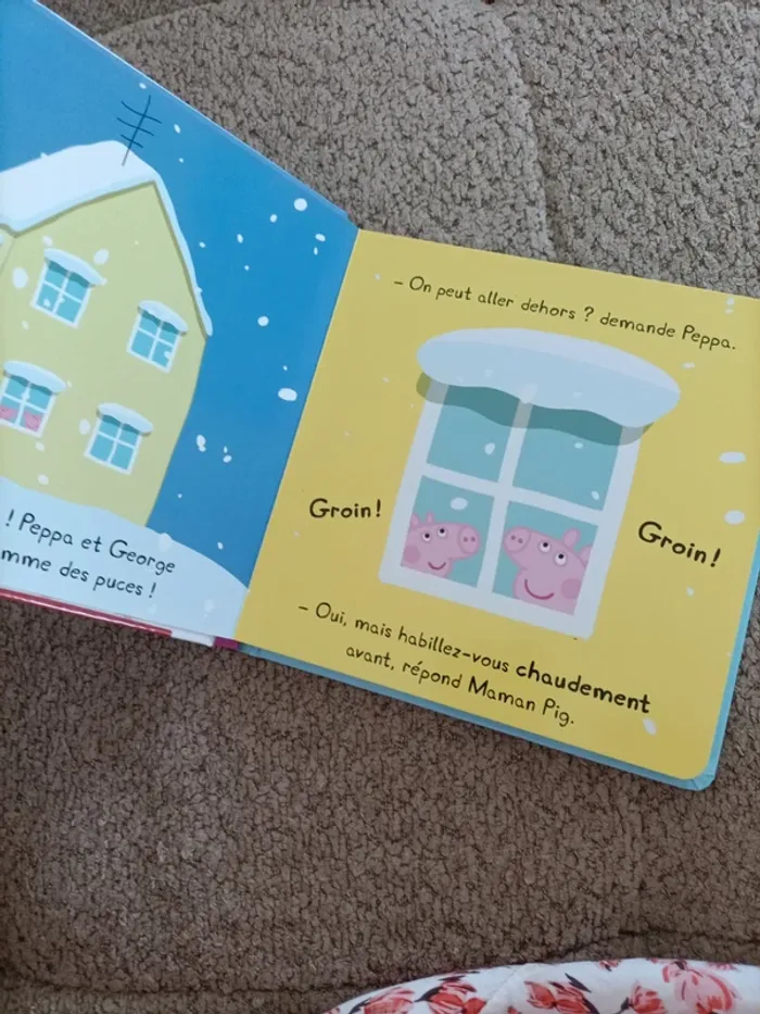 Livre cartonné Peppa pig : Peppa fait un bonhomme de neige - photo numéro 7