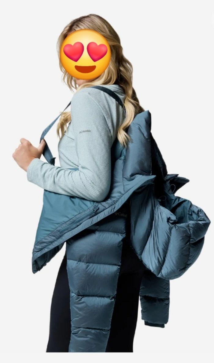 Doudoune Columbia bleu sarcelle Neuve XL - photo numéro 9