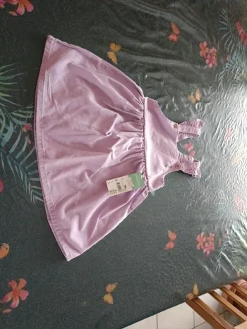 Robe 3 ans mauve in extenso neuve