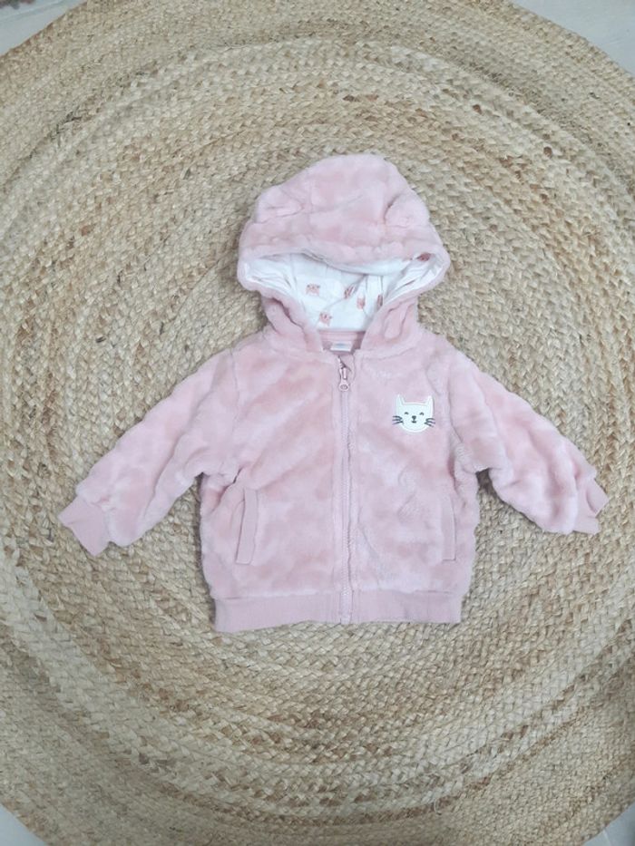 Veste zippée à capuche Tex 3 mois