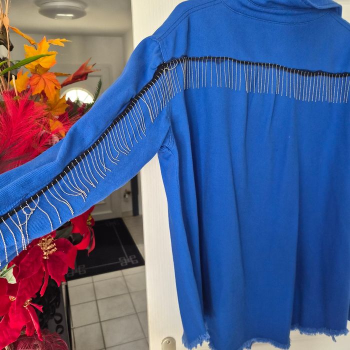 Chemise avec franges modèle unique grande taille - photo numéro 3